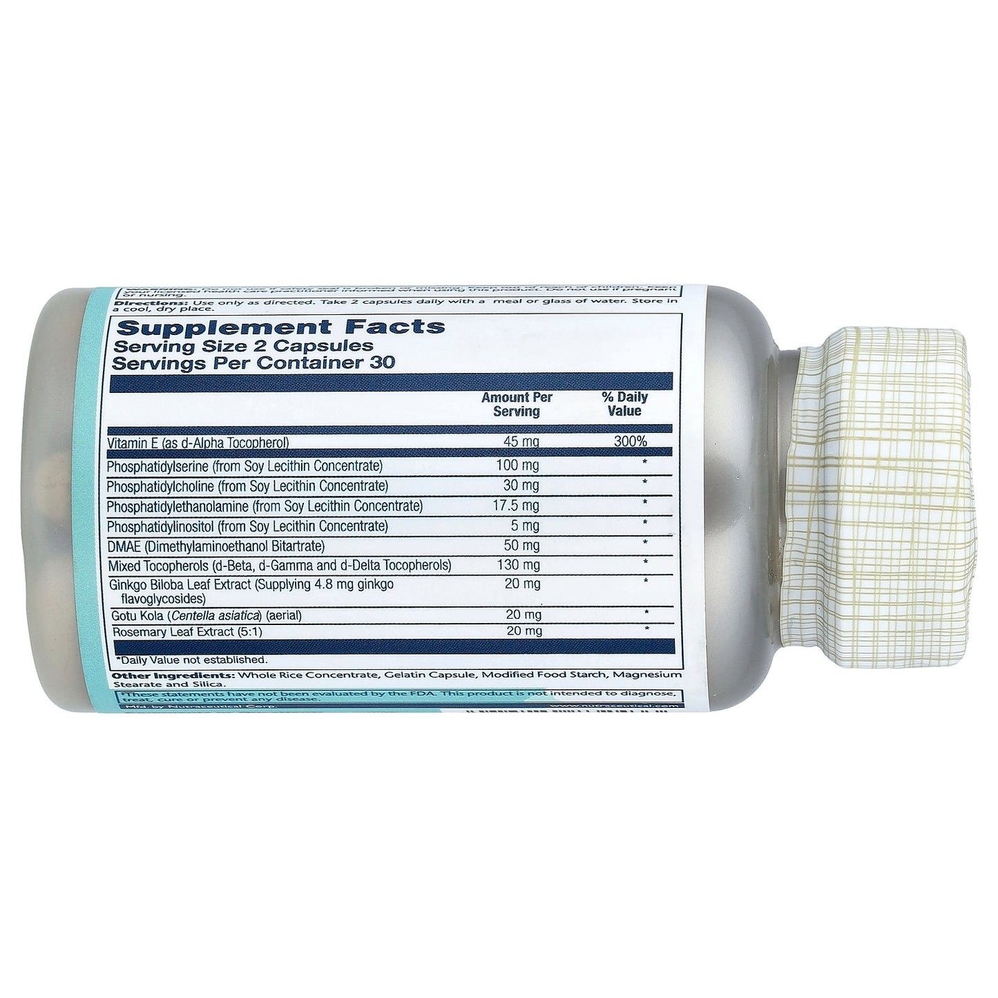 Solaray, Phosphatidylserine Plus, 60 Capsules