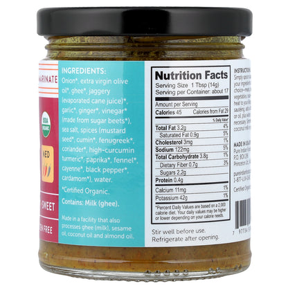 Pure Indian Foods, Madras Curry, Medium, 8.5 oz (241 g)