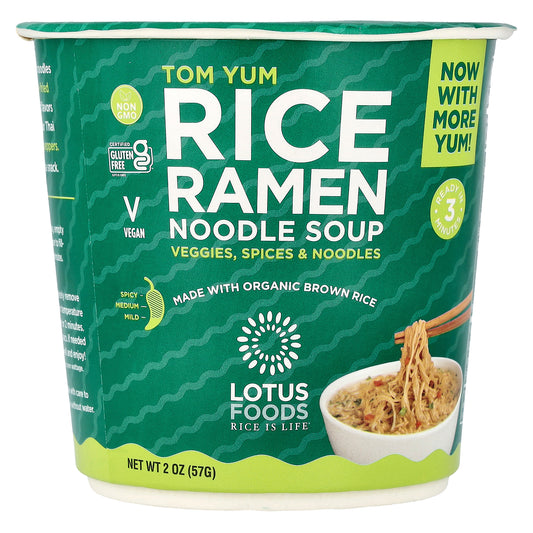 Lotus Foods, Tom Yum, Rice Ramen Noodle Soup, 2 oz (57 g)