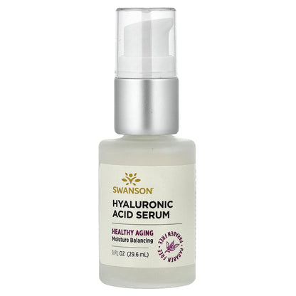 Swanson, Hyaluronic Acid Serum, 1 fl oz (29.6 ml)
