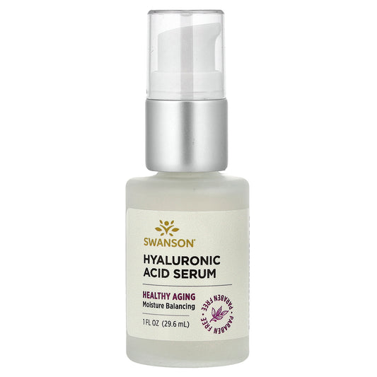 Swanson, Hyaluronic Acid Serum, 1 fl oz (29.6 ml)