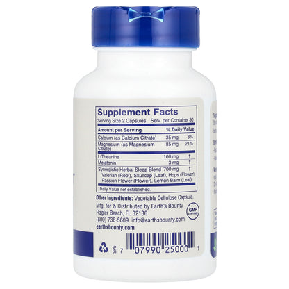 Earth's Bounty, Sleep Perfect, 60 Capsules