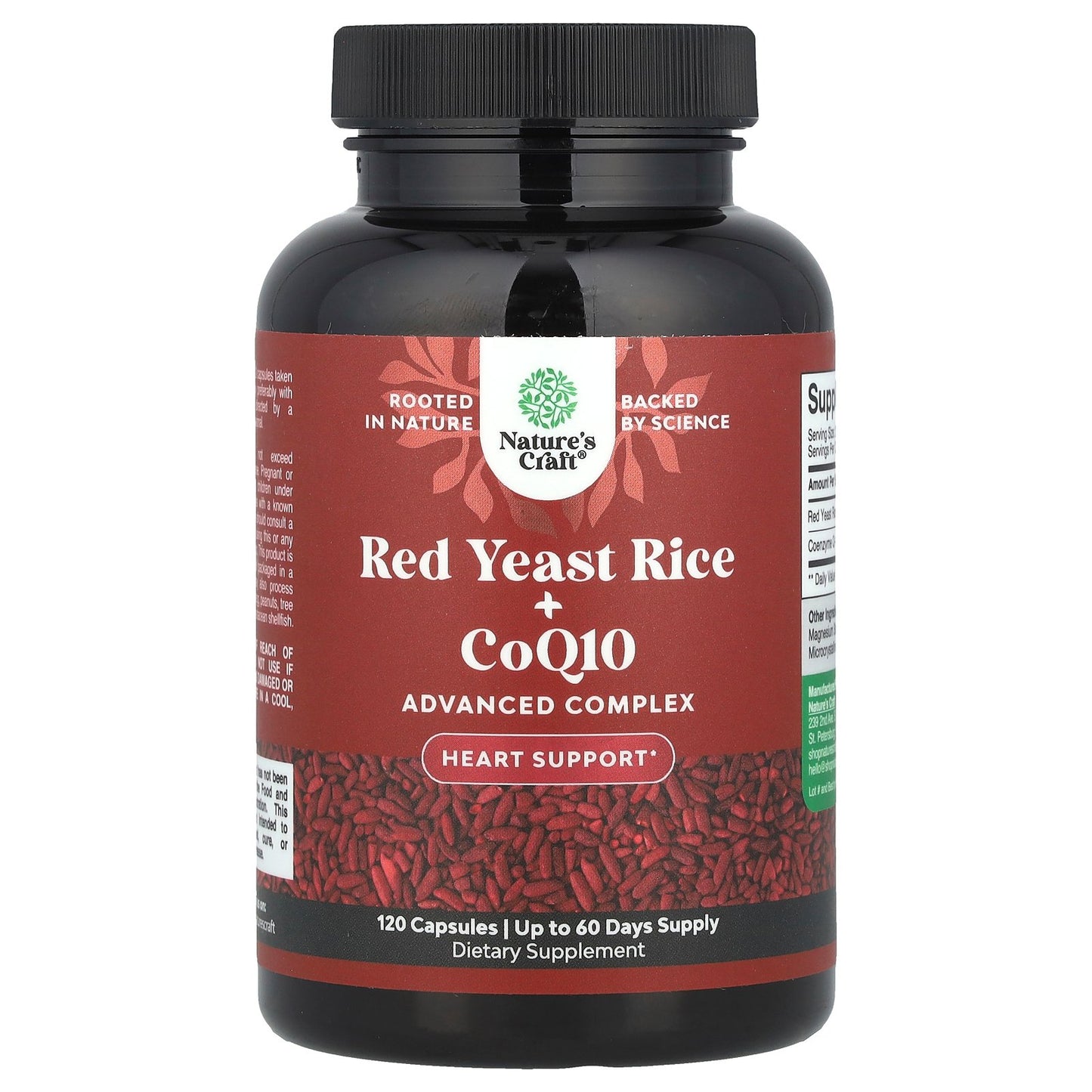 Nature's Craft, Red Yeast Rice + CoQ10, 120 Capsules