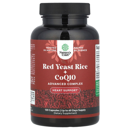 Nature's Craft, Red Yeast Rice + CoQ10, 120 Capsules