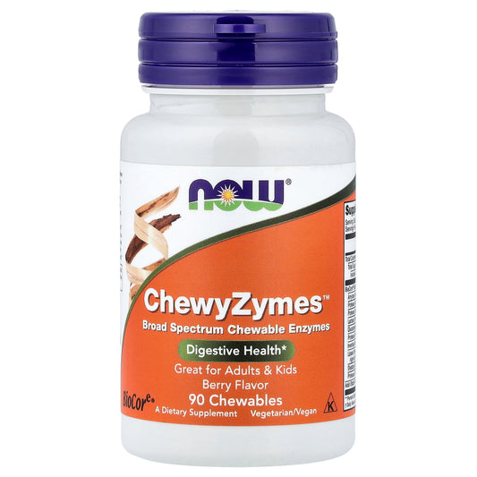 NOW Foods, ChewyZymes™, Berry , 90 Chewables