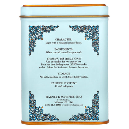 Harney & Sons, HT Tea Blends, Winter White Earl Grey, 20 Sachets, 1.4 oz (40 g)