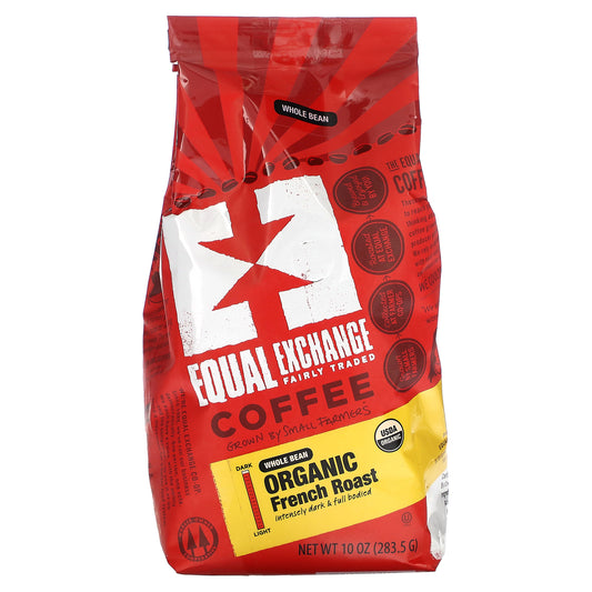 Equal Exchange, Organic Coffee, Whole Bean, French Roast, 10 oz (283.5 g)