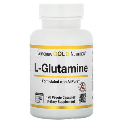 California Gold Nutrition, L-Glutamine, AjiPure, 120 Veggie Capsules (500 mg per Capsule)