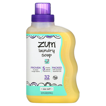 ZUM, Laundry Soap, Sea Salt, 32 fl oz (0.94 l)