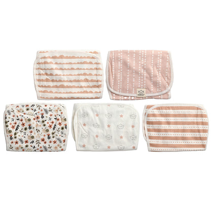 KeaBabies, Urban Burp Cloths, 5 Pack