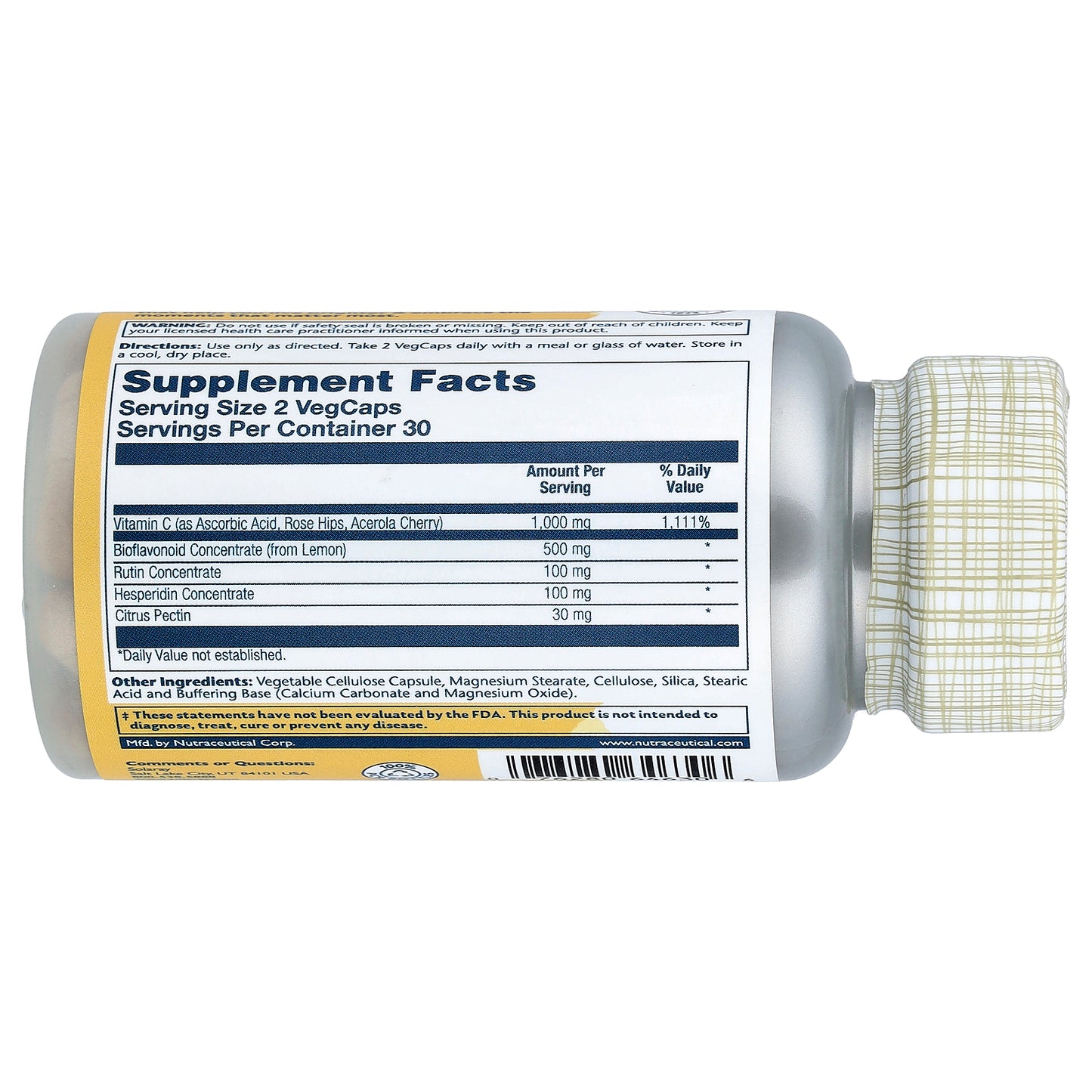 Solaray, Timed Release Super Bio Vitamin C, 60 VegCaps