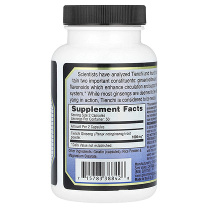 Imperial Elixir, Tienchi Ginseng, 100 Capsules (500 mg per Capsule)