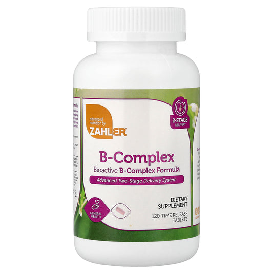 Zahler, Bioactive B-Complex, 120 Time Release Tablets