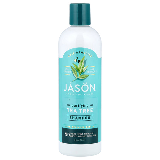 Jason Natural, Hair Remedies, Purifying Tea Tree Shampoo, 12 fl oz (355 ml)