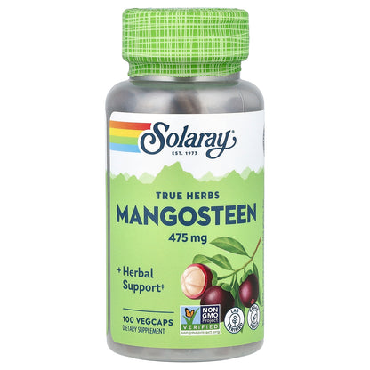 Solaray, True Herbs, Mangosteen, 475 mg, 100 VegCaps