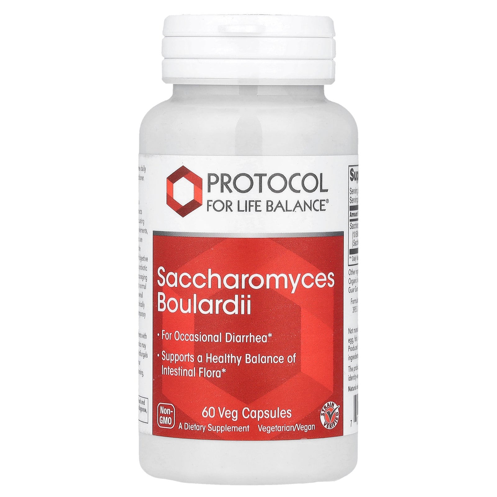 Protocol for Life Balance, Saccharomyces Boulardii, 60 Veg Capsules (500 mg per Capsule)