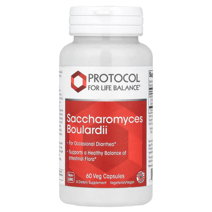 Protocol for Life Balance, Saccharomyces Boulardii, 60 Veg Capsules (500 mg per Capsule)