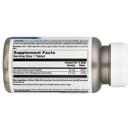 KAL, Zinc 50 Chelated, 90 Tablets