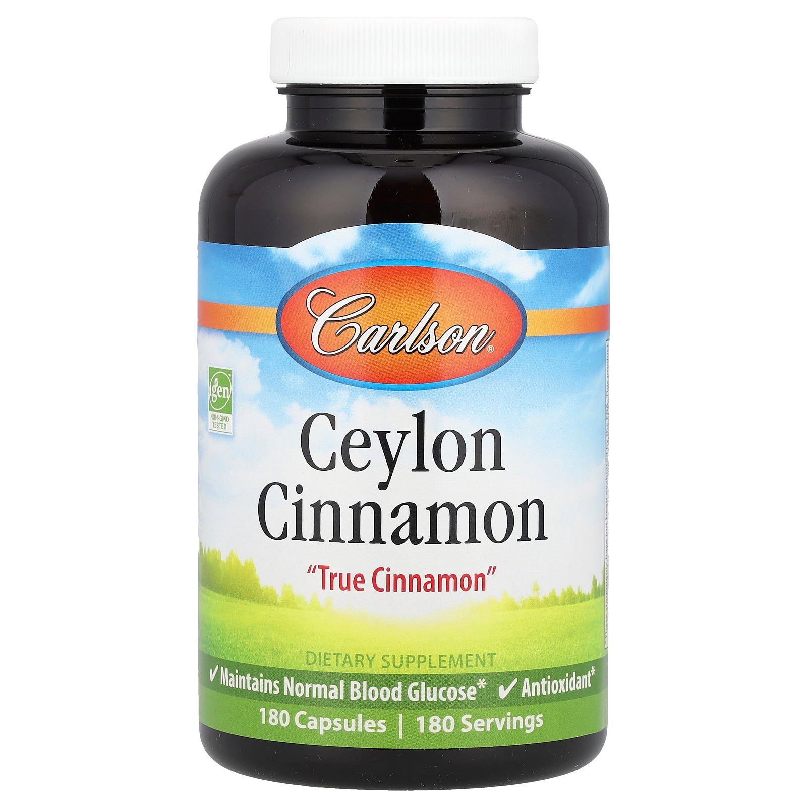 Carlson, Ceylon Cinnamon, 500 mg, 180 Capsules