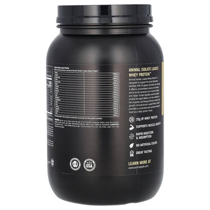 Animal, Isolate Loaded Whey Protein Powder, Vanilla, 2 lb (907 g)