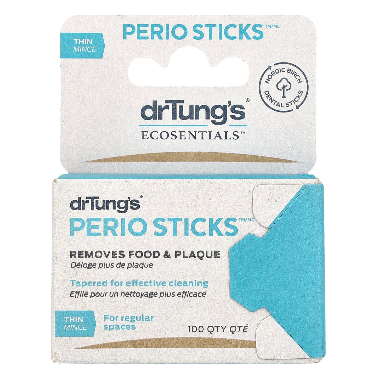 Dr. Tung's, Ecosentials™, Perio Sticks™, Thin, 100 Sticks