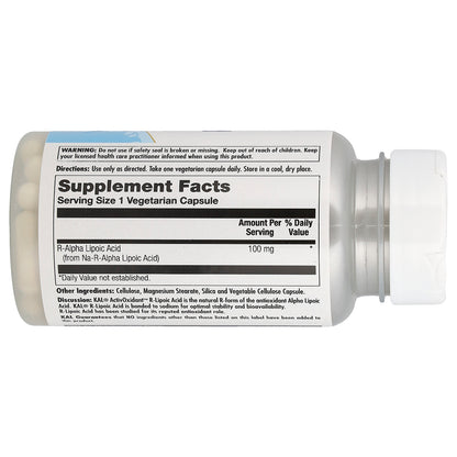KAL, ActivOxidant™, R-Lipoic Acid, 100 mg, 60 Vegetarian Capsules