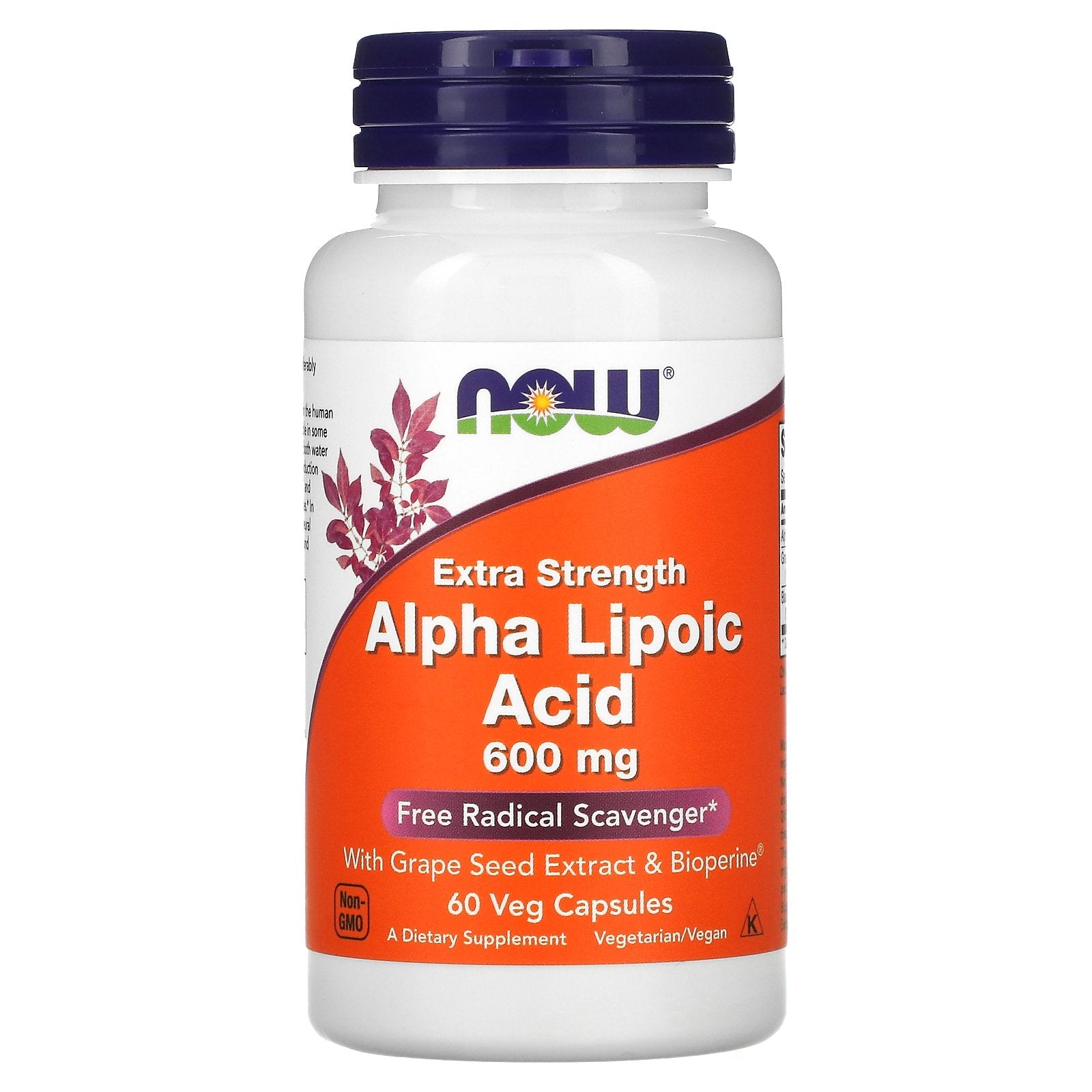 NOW Foods, Alpha Lipoic Acid, 600 mg, 60 Veg Capsules