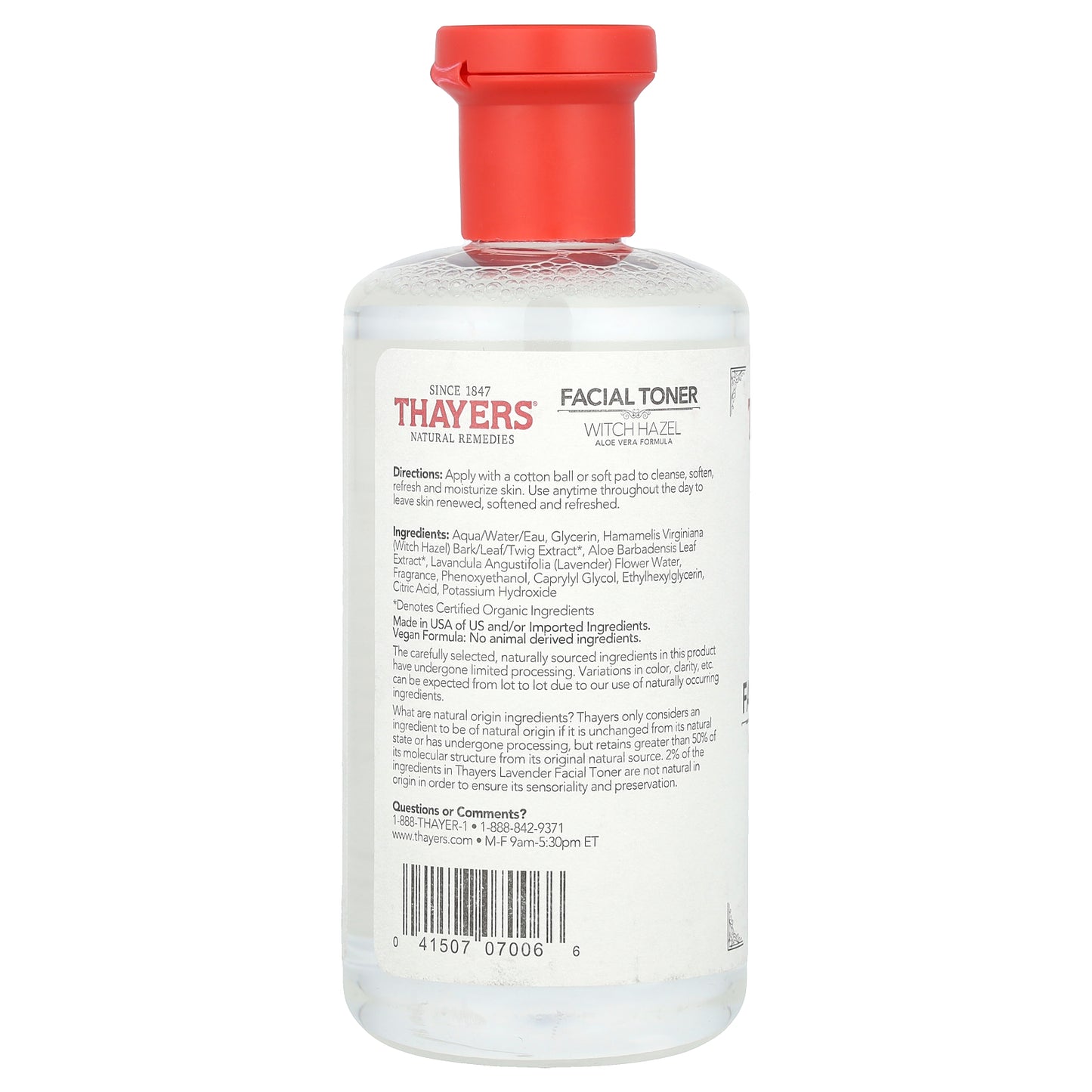 Thayers, Witch Hazel Facial Toner, Alcohol-Free, Lavender, 12 fl oz (355 ml)