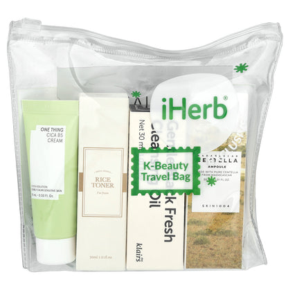 iHerb Gift Set, Korean Beauty Travel Bag, 9 Items
