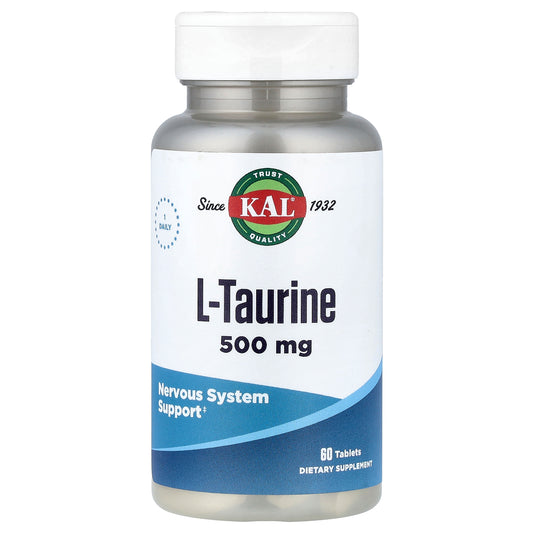 KAL, L-Taurine , 500 mg, 60 Tablets
