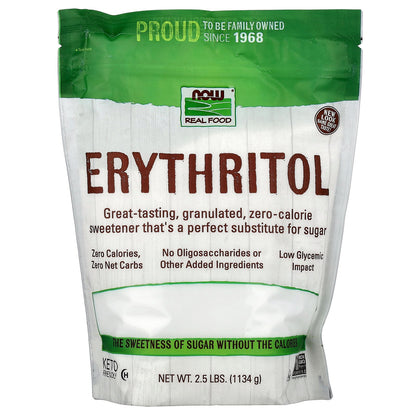 NOW Foods, Real Food, Erythritol, 2.5 lbs (1,134 g)
