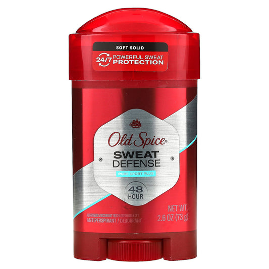 Old Spice, Sweat Defense, Anti-Perspirant Deodorant, Soft Solid, Pure Sport Plus, 2.6 oz (73 g)