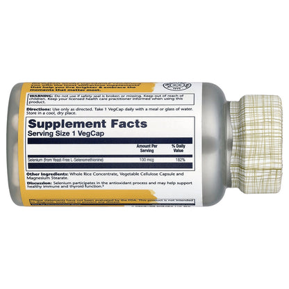 Solaray, Selenium, 100 mcg, 90 VegCaps