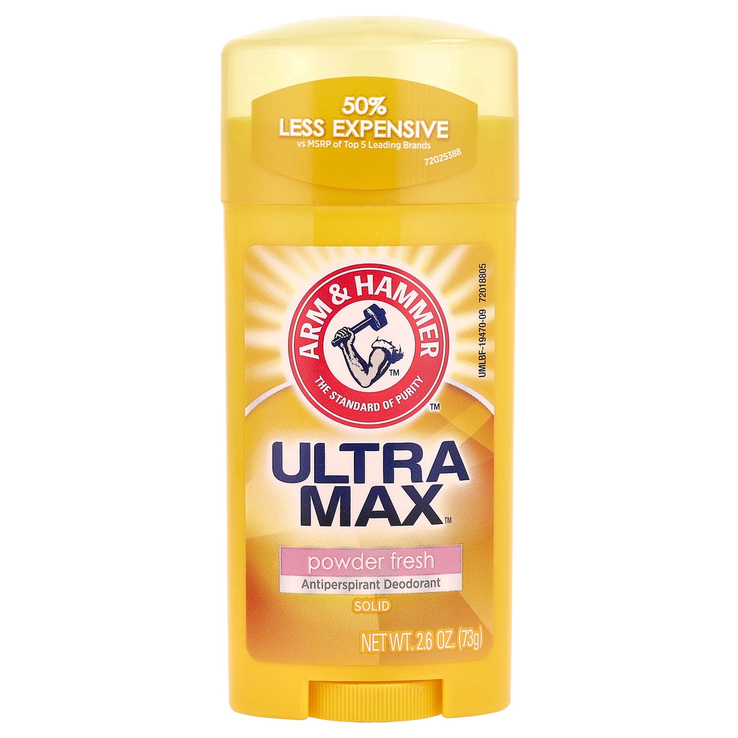 Arm & Hammer, UltraMax™, Antiperspirant Deodorant, Solid, Powder Fresh, 2.6 oz (73 g)