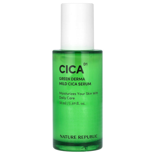 Nature Republic, Cica D1, Green Derma Mild Cica Serum, 1.69 fl oz (50 ml)