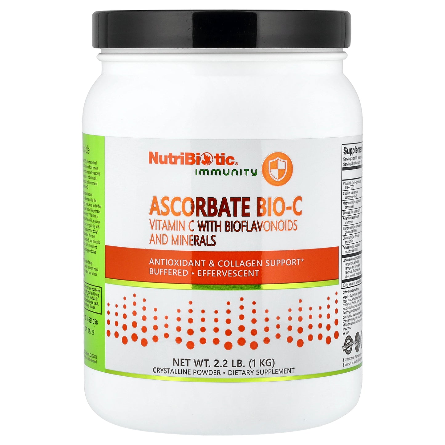 NutriBiotic, Immunity, Ascorbate Bio-C, Vitamin C with Bioflavonoids and Minerals, 2.2 lb (1 kg)