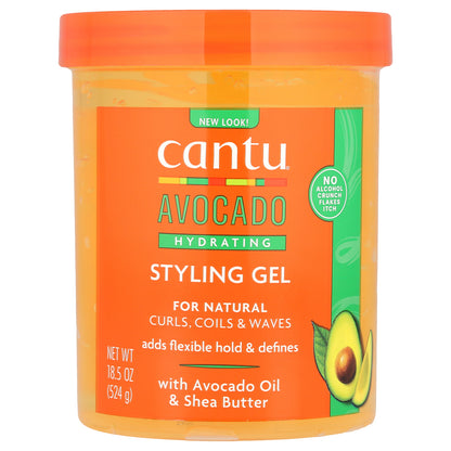 Cantu, Avocado Hydrating Styling Gel, 18.5 oz (524 g)