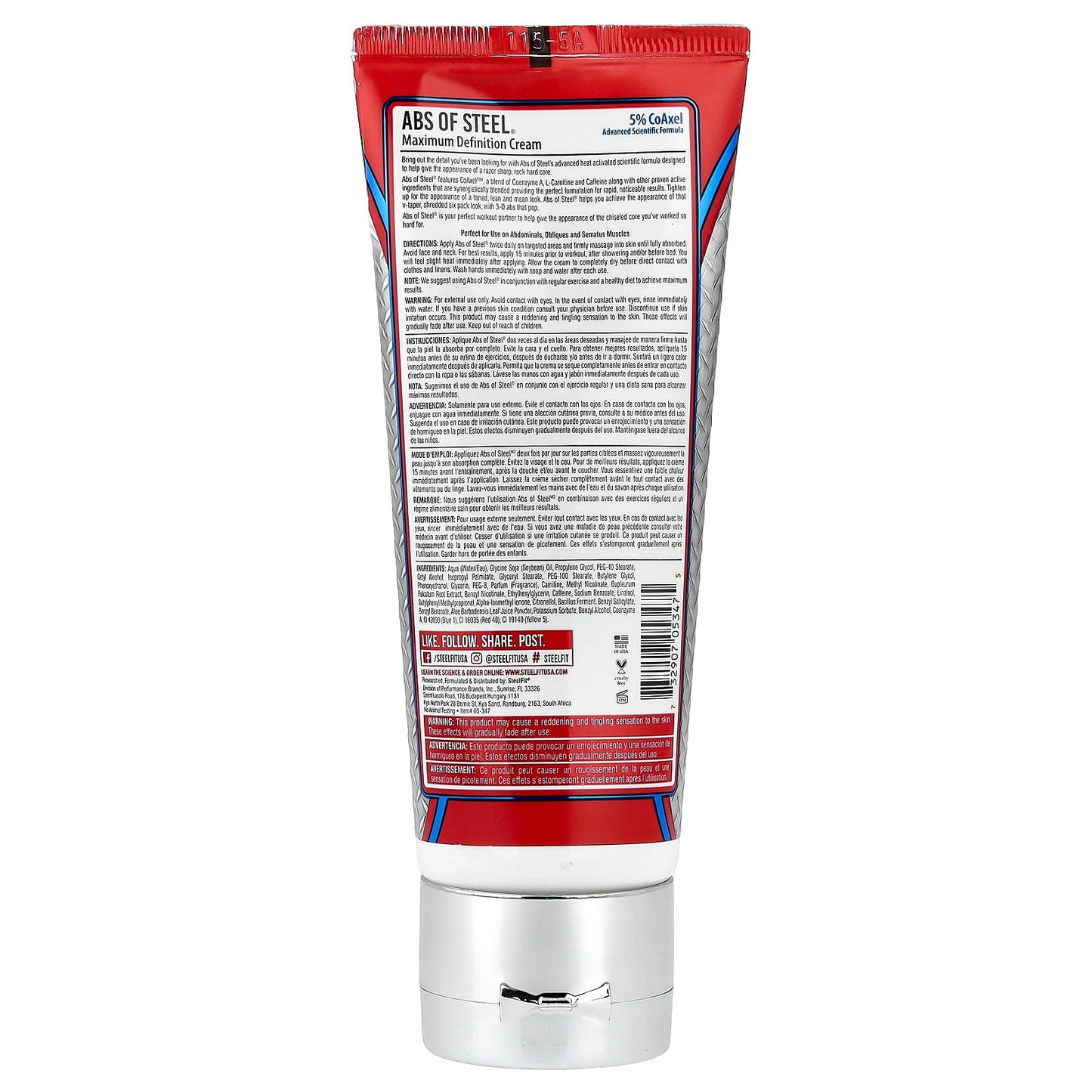 SteelFit, Abs of Steel®, Maximum Definition Cream, 3.4 fl oz (100 ml)