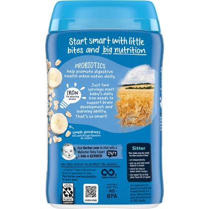 Gerber, Cereal for Baby, 2nd Foods, Probiotic Oatmeal Banana, 8 oz (227 g)