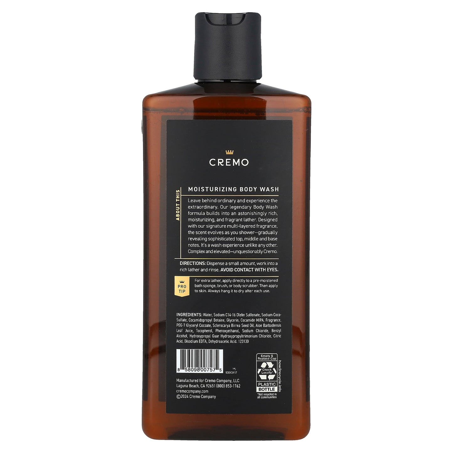 Cremo, Body Wash, Distiller's Blend , 16 fl oz (473 ml)