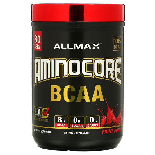 ALLMAX, AMINOCORE™ BCAA, Fruit Punch, 0.69 lbs (315 g)