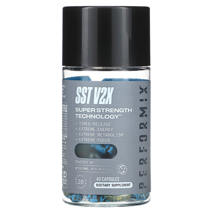 Performix, SST V2X Super Strength Technology, 40 Capsules