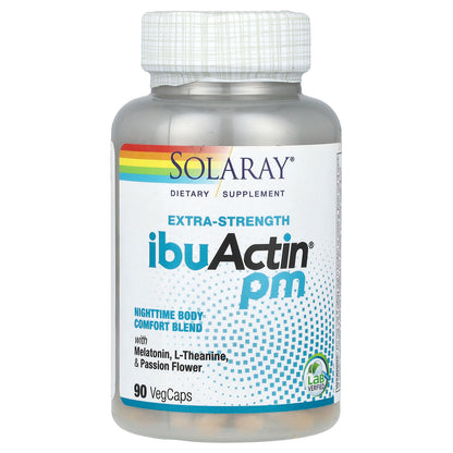 Solaray, Extra-Strength IbuActin PM, 90 VegCaps