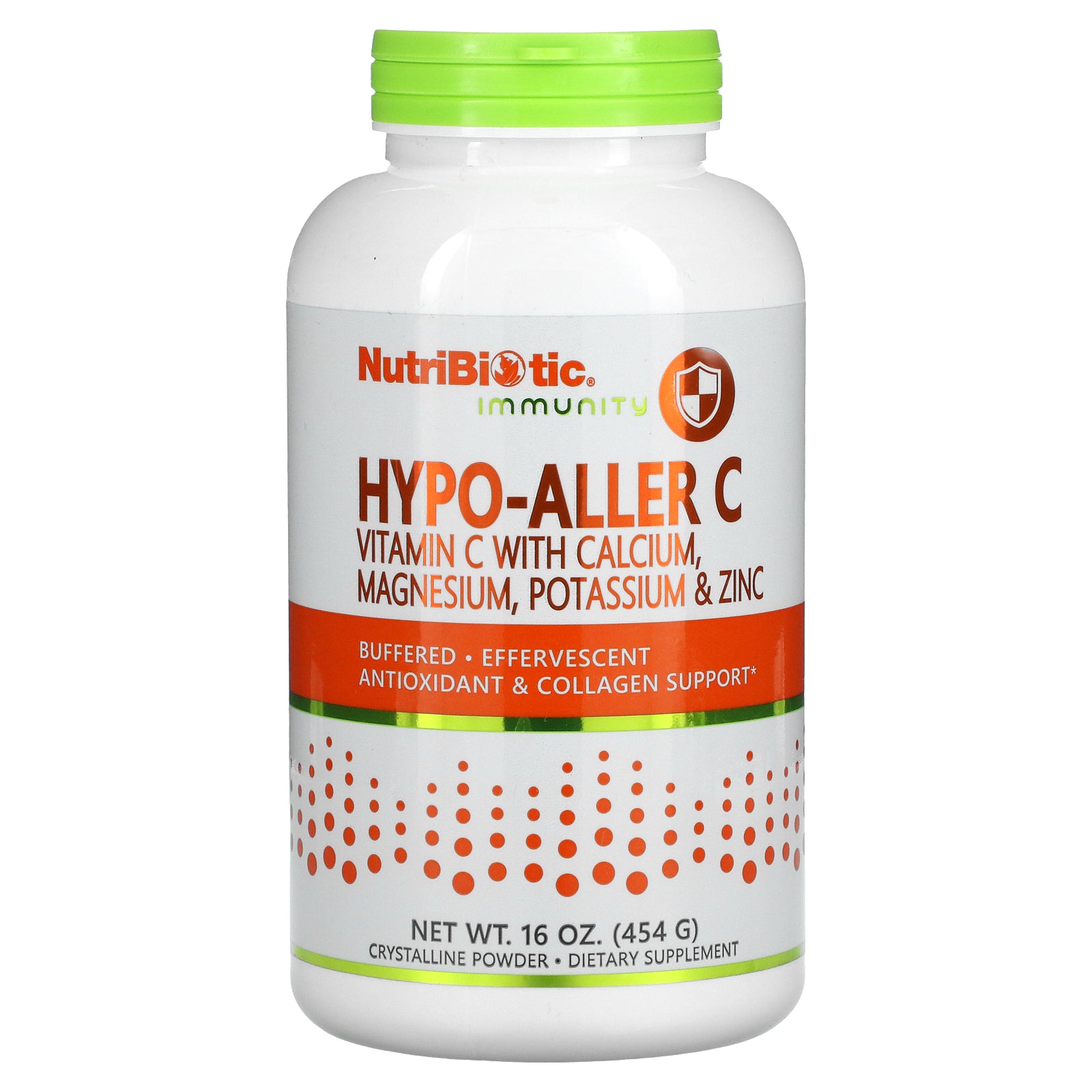 NutriBiotic, Immunity, Hypo-Aller C Vitamin C with Calcium, Magnesium, Potassium & Zinc, Crystalline Powder, 16 oz (454 g)