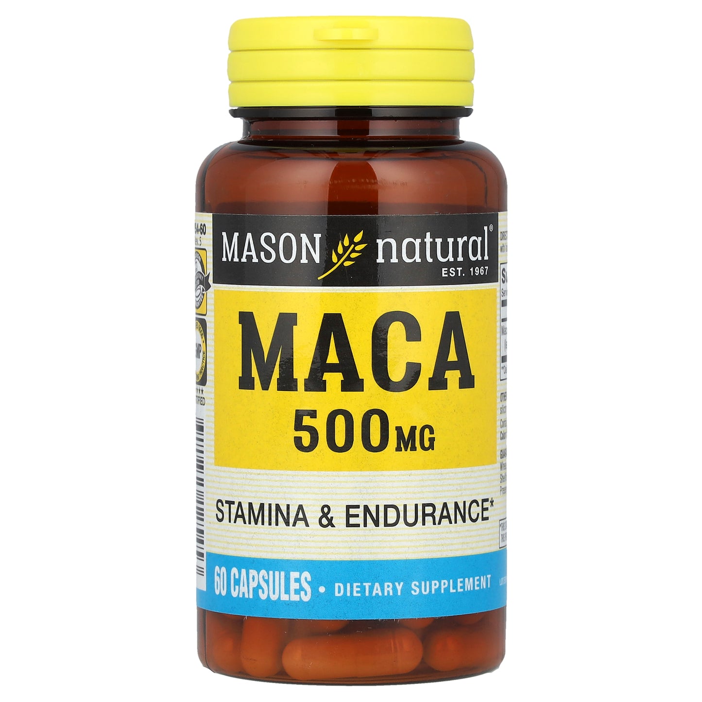 Mason Natural, Maca, 500 mg, 60 Capsules