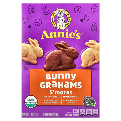 Annie's Homegrown, Bunny Grahams, S'Mores, 7.5 oz (213 g)