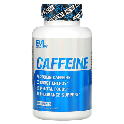 EVLution Nutrition, Caffeine, 200 mg, 100 Tablets