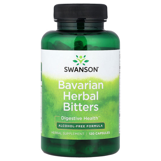 Swanson, Bavarian Herbal Bitters, Alcohol-Free, 120 Capsules