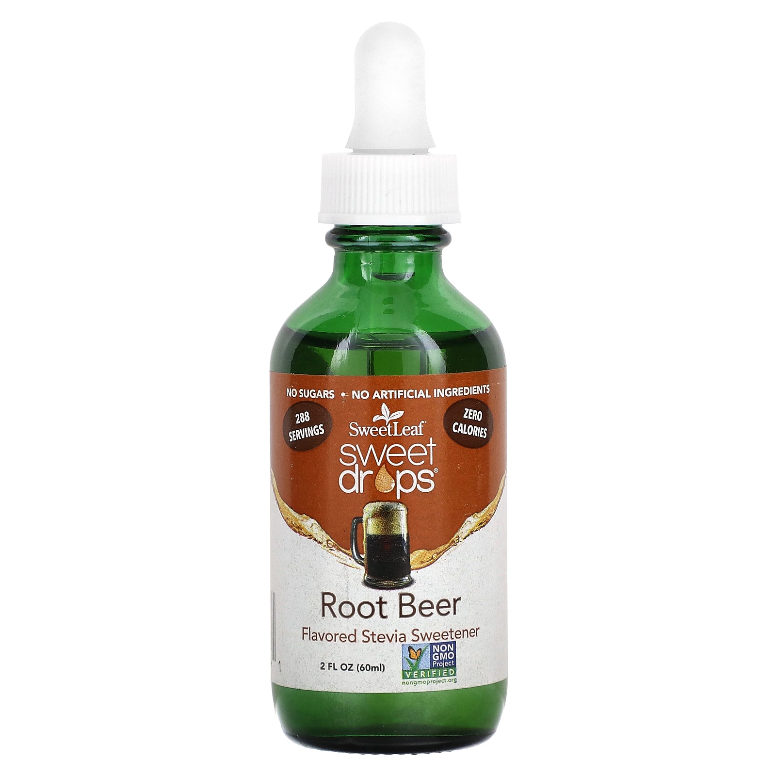 SweetLeaf Stevia, Sweet Drops, Root Beer, 2 fl oz (60 ml)