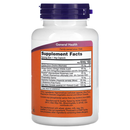 NOW Foods, Brain Elevate™, 120 Veg Capsules